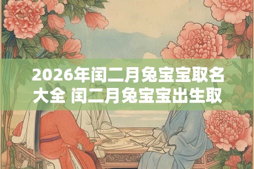 2026年闰二月兔宝宝取名大全 闰二月兔宝宝出生取名技巧