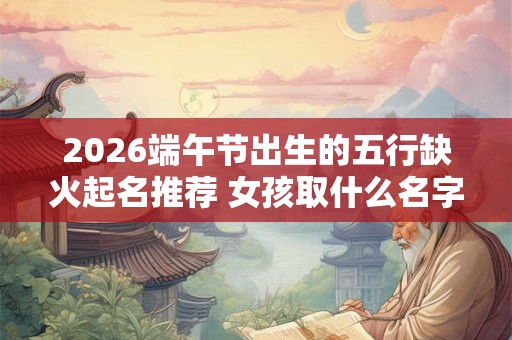 2026端午节出生的五行缺火起名推荐 女孩取什么名字好