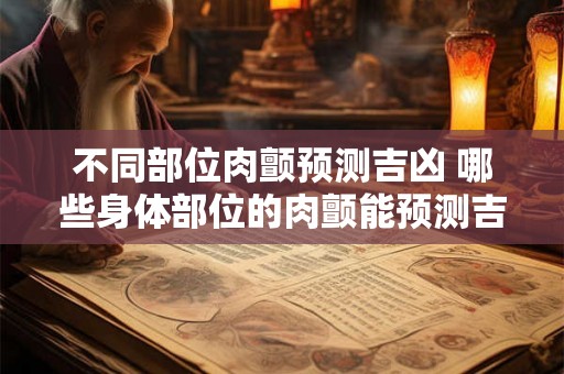 不同部位肉颤预测吉凶 哪些身体部位的肉颤能预测吉凶