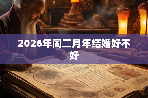 2026年闰二月年结婚好不好
