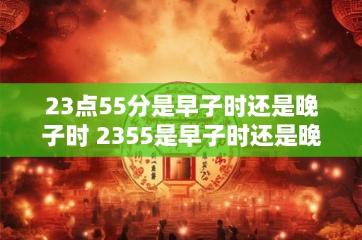 23点55分是早子时还是晚子时 2355是早子时还是晚子时