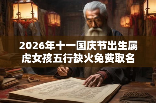 2026年十一国庆节出生属虎女孩五行缺火免费取名