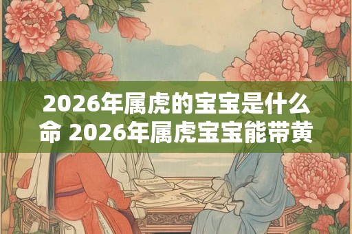 2026年属虎的宝宝是什么命 2026年属虎宝宝能带黄金吗