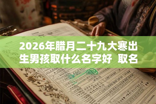 2026年腊月二十九大寒出生男孩取什么名字好  取名方法推荐
