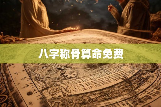 八字称骨算命免费