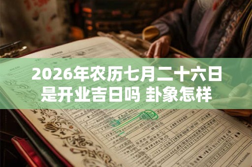 2026年农历七月二十六日是开业吉日吗 卦象怎样 2026年农历七月二十六日是开业吉日吗 卦象怎样