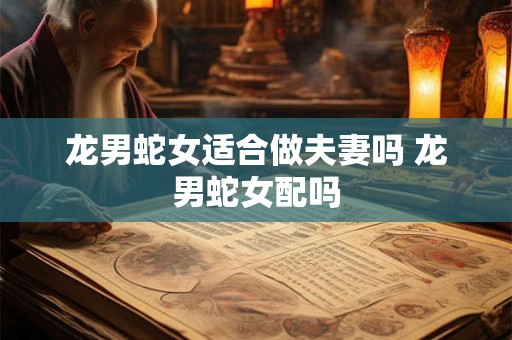 龙男蛇女适合做夫妻吗 龙男蛇女配吗