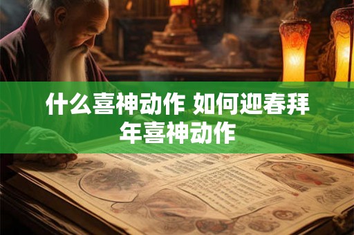 什么喜神动作 如何迎春拜年喜神动作 什么喜神动作 如何迎春拜年喜神动作