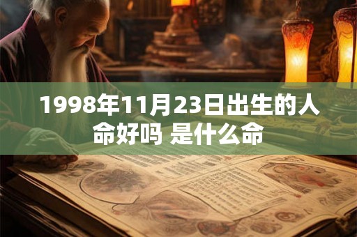 1998年11月23日出生的人命好吗 是什么命 1998年11月23日出生的人命好吗 是什么命