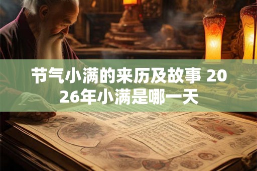 节气小满的来历及故事 2026年小满是哪一天