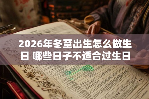 2026年冬至出生怎么做生日 哪些日子不适合过生日