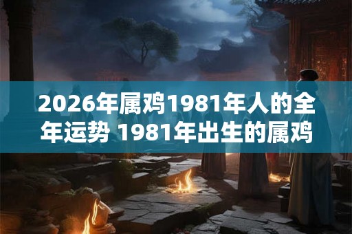 2026年属鸡1981年人的全年运势 1981年出生的属鸡人在2026年会有怎样的全年运势表现