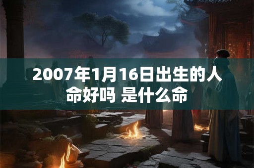 2007年1月16日出生的人命好吗 是什么命 2007年1月16日出生的人命好吗 是什么命