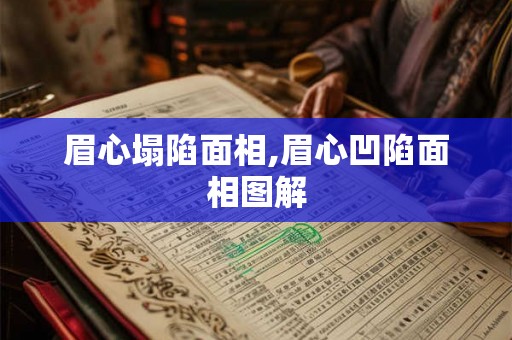 眉心塌陷面相,眉心凹陷面相图解