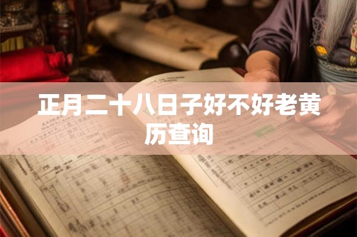 正月二十八日子好不好老黄历查询