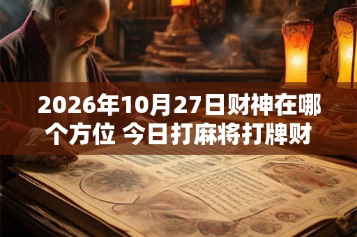 2026年10月27日财神在哪个方位 今日打麻将打牌财神方位