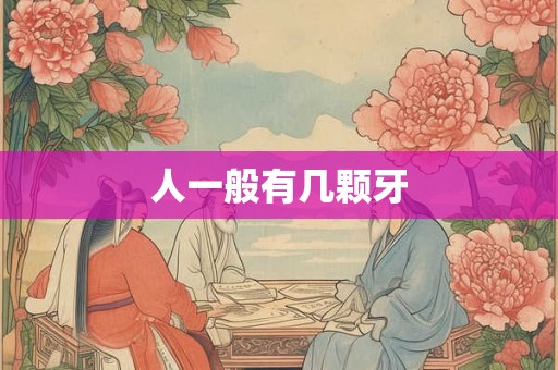 人一般有几颗牙