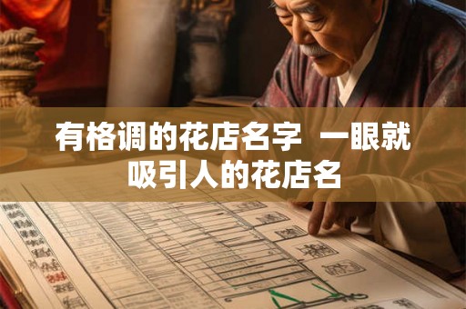 有格调的花店名字  一眼就吸引人的花店名