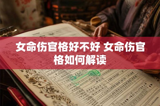 女命伤官格好不好 女命伤官格如何解读