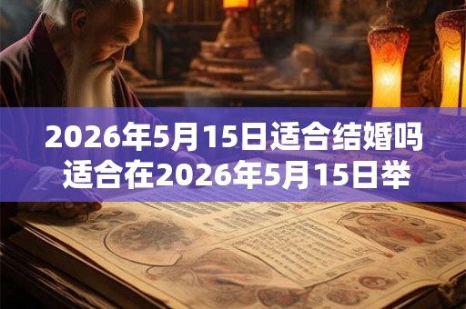 2026年5月15日适合结婚吗 适合在2026年5月15日举行婚礼吗
