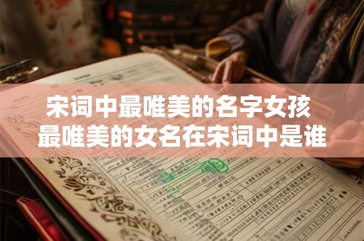 宋词中最唯美的名字女孩 最唯美的女名在宋词中是谁
