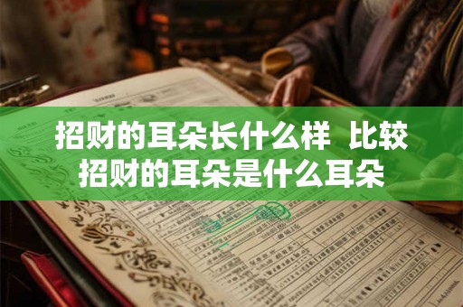 招财的耳朵长什么样  比较招财的耳朵是什么耳朵