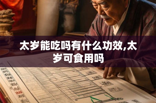 太岁能吃吗有什么功效,太岁可食用吗