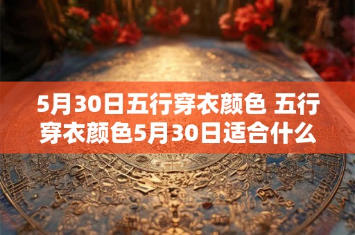 5月30日五行穿衣颜色 五行穿衣颜色5月30日适合什么色系
