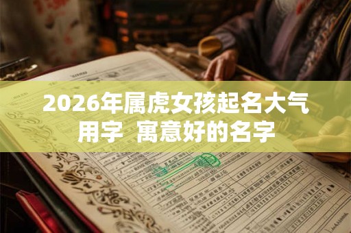2026年属虎女孩起名大气用字  寓意好的名字