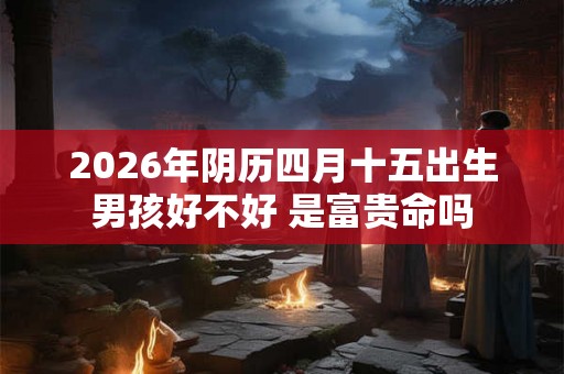 2026年阴历四月十五出生男孩好不好 是富贵命吗 2026年阴历四月十五出生男孩好不好 是富贵命吗