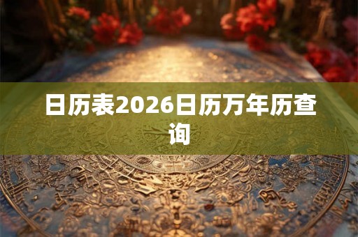 日历表2026日历万年历查询