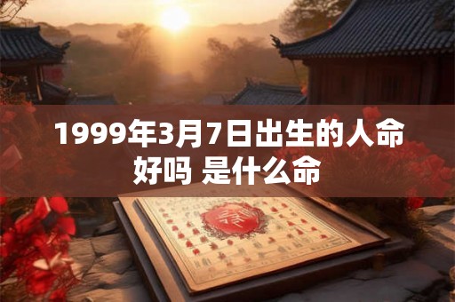 1999年3月7日出生的人命好吗 是什么命