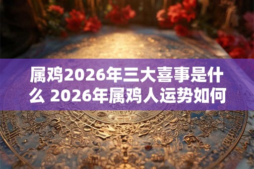 属鸡2026年三大喜事是什么 2026年属鸡人运势如何