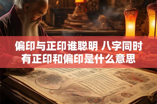 偏印与正印谁聪明 八字同时有正印和偏印是什么意思