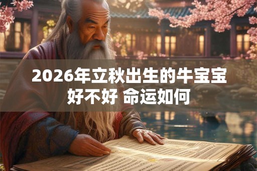 2026年立秋出生的牛宝宝好不好 命运如何 2026年立秋出生的牛宝宝好不好 命运如何