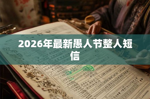 2026年最新愚人节整人短信