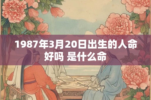 1987年3月20日出生的人命好吗 是什么命