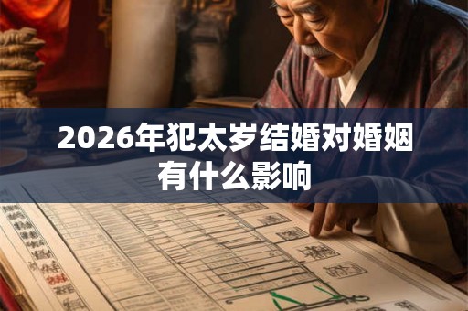 2026年犯太岁结婚对婚姻有什么影响