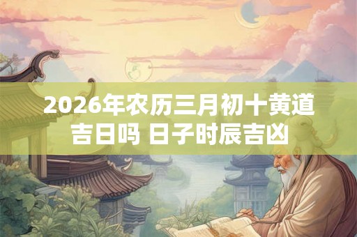2026年农历三月初十黄道吉日吗 日子时辰吉凶