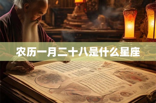 农历一月二十八是什么星座