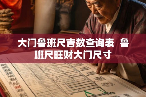 大门鲁班尺吉数查询表  鲁班尺旺财大门尺寸
