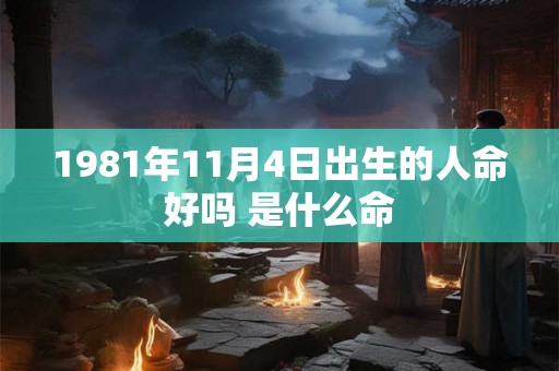 1981年11月4日出生的人命好吗 是什么命