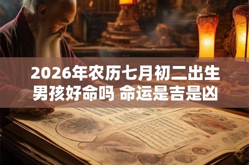 2026年农历七月初二出生男孩好命吗 命运是吉是凶 2026年农历七月初二出生男孩好命吗 命运是吉是凶