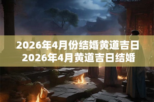 2026年4月份结婚黄道吉日 2026年4月黄道吉日结婚 2026年4月份结婚黄道吉日 2026年4月黄道吉日结婚