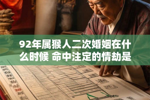 92年属猴人二次婚姻在什么时候 命中注定的情劫是谁 92年属猴人二次婚姻在什么时候 命中注定的情劫是谁