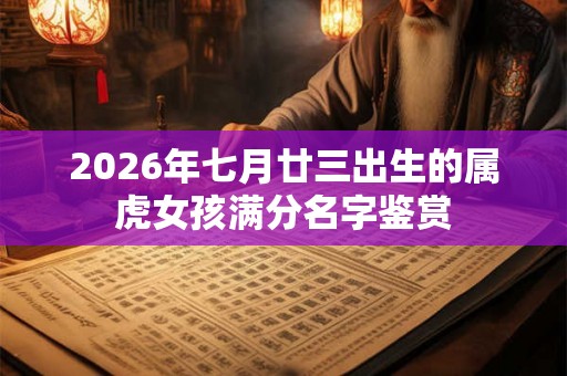2026年七月廿三出生的属虎女孩满分名字鉴赏