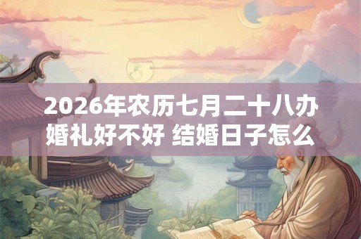 2026年农历七月二十八办婚礼好不好 结婚日子怎么选