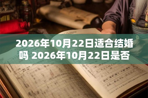 2026年10月22日适合结婚吗 2026年10月22日是否吉日成婚