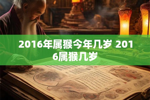 2016年属猴今年几岁 2016属猴几岁
