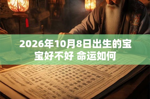2026年10月8日出生的宝宝好不好 命运如何